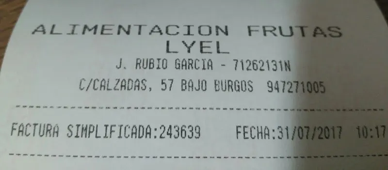alimentación & frutería Lyel